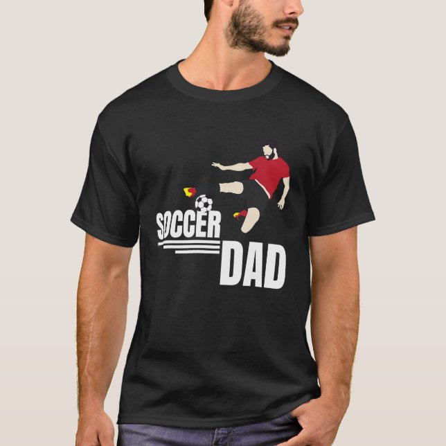 Camiseta Football Dad Father Soccer Player  T (Anverso)
