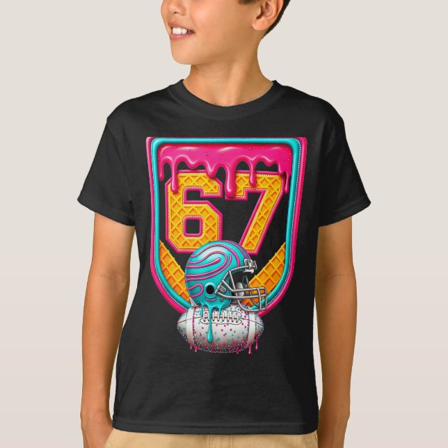 Camiseta Football Drip Number 67 Football Player  (Anverso)