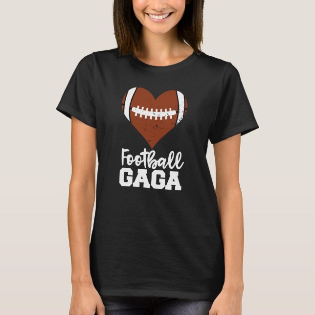 Camiseta Football Gaga Football Heart Grandma Gaga (Anverso)