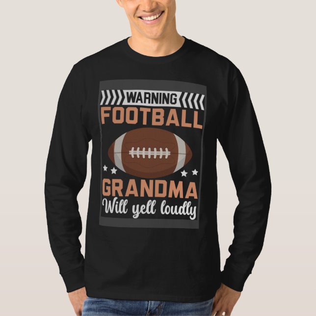 Camiseta Football Grandma Grandmother Granny Grandparents D (Anverso)