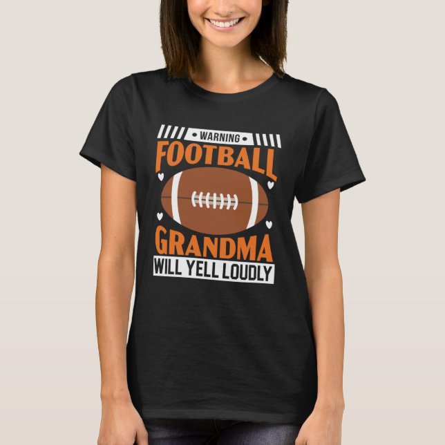 Camiseta Football Grandma Grandmother Granny Grandparents D (Anverso)