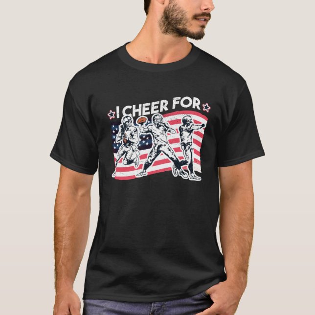 Camiseta Football I cheer for the quarterback For quarterba (Anverso)