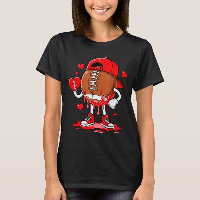 Camiseta Football Ice Cream Valentine Dripng Game Day Men B (Anverso)