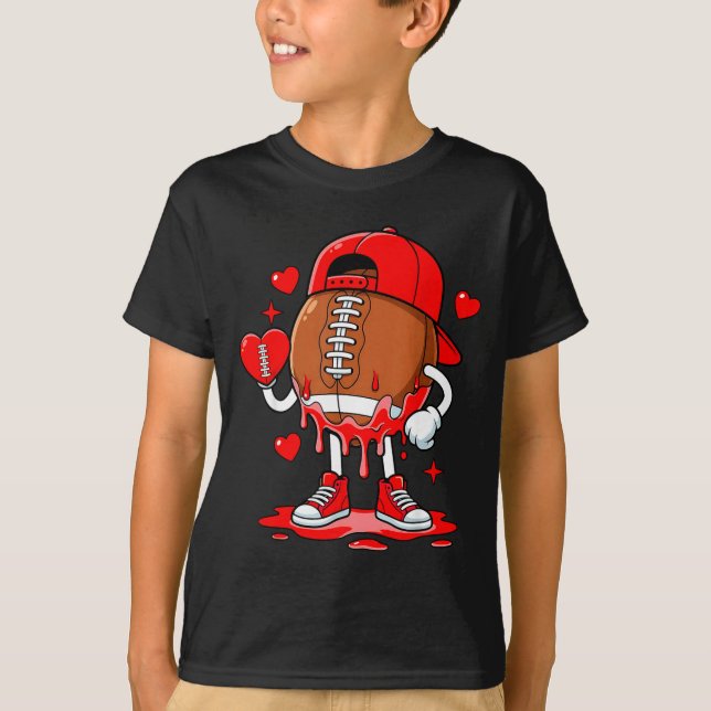 Camiseta Football Ice Cream Valentine Dripng Game Day Men B (Anverso)