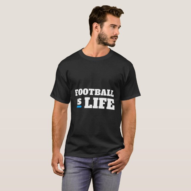 Camiseta Football is life (Anverso completo)