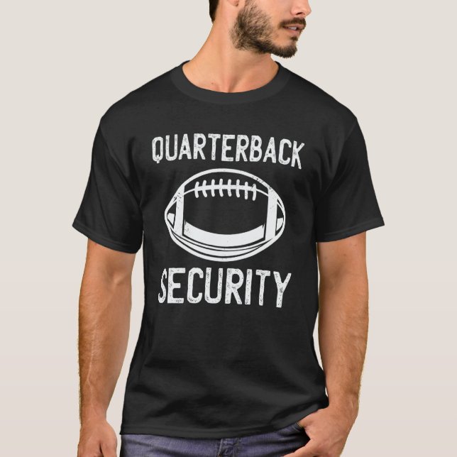 Camiseta Football Lineman  Quarterback Security (Anverso)