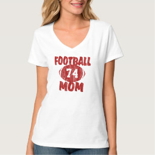 Camiseta Football Mom Red