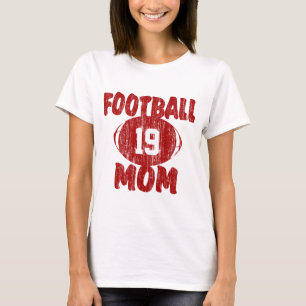 Camiseta Football Mom Red