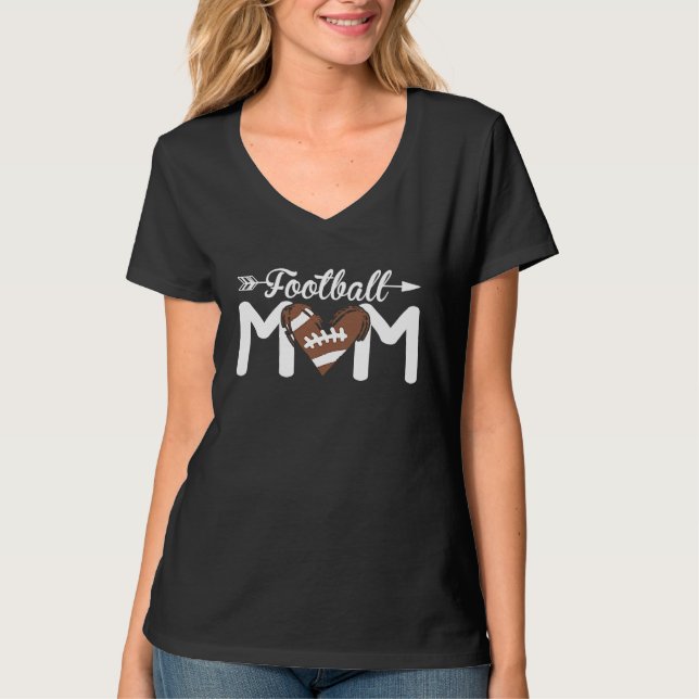 Camiseta Football Moms  Football Mom  3 (Anverso)