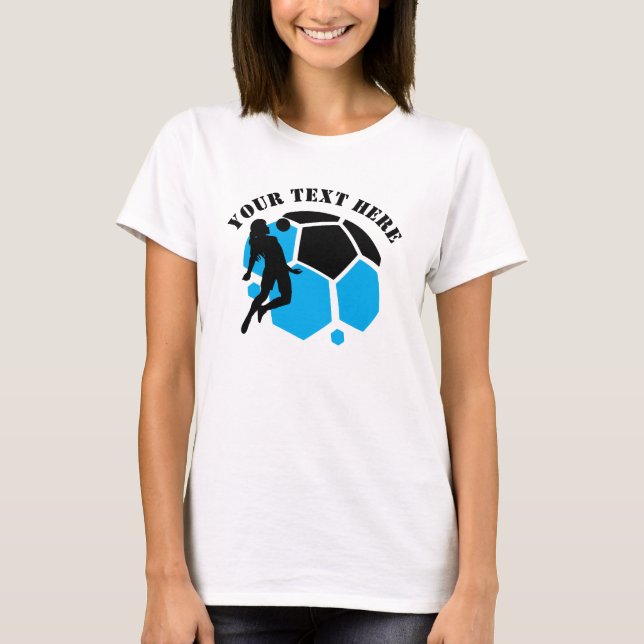 Camiseta Football Player Girl, Birthday Gift, Team        (Anverso)