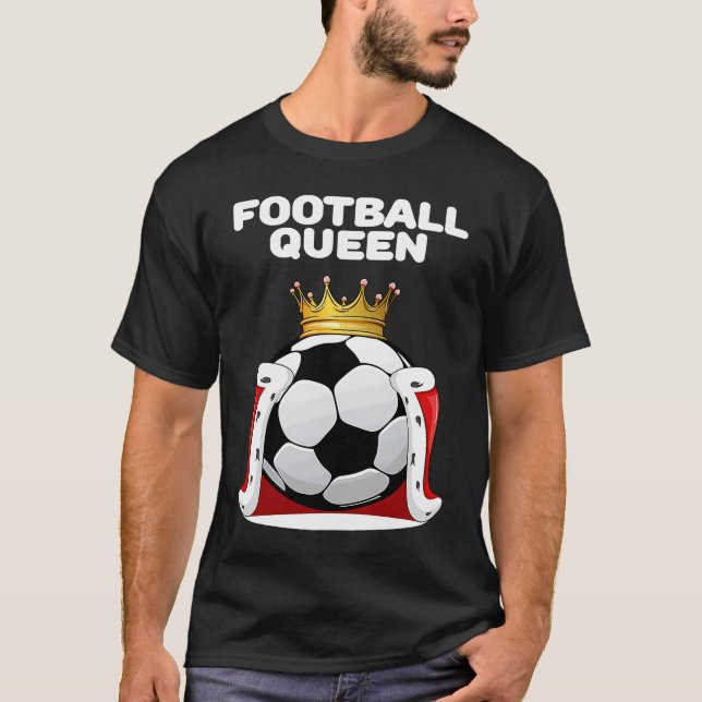 Camiseta Football Queen Girls Football Womens Football (Anverso)