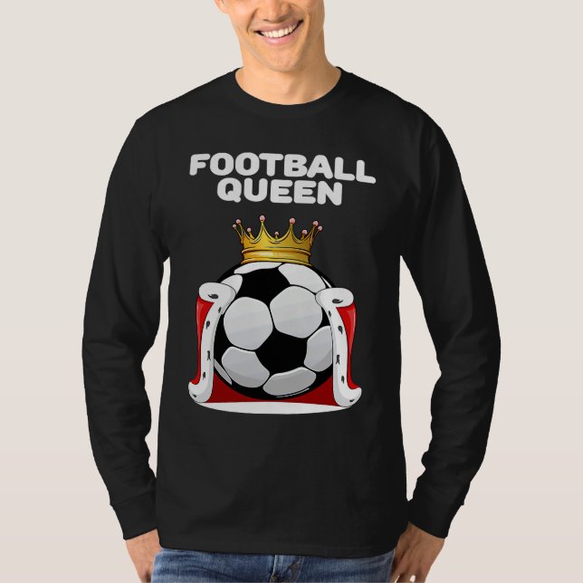 Camiseta Football Queen Girls Football Womens Football (Anverso)