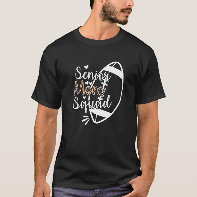 Camiseta Football Senior Mom Squad  5 (Anverso)