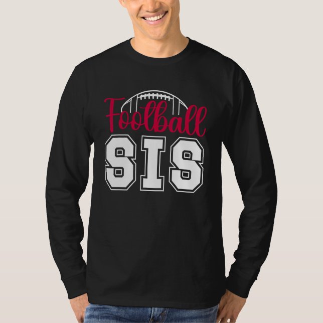 Camiseta Football Sis Football Sister Of A Football Player (Anverso)