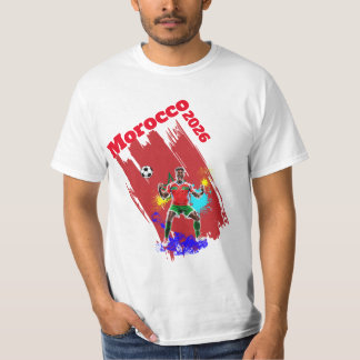 Camiseta Football Soccer Goal Celebration Morocco Flag 2026