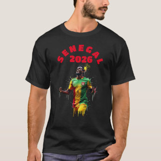 Camiseta Football Soccer Goal Celebration Senegal Flag 2026