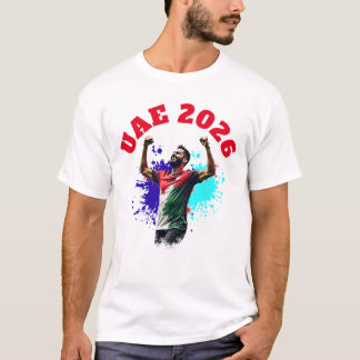 Camiseta Football Soccer Goal Celebration UAE Flag 2026