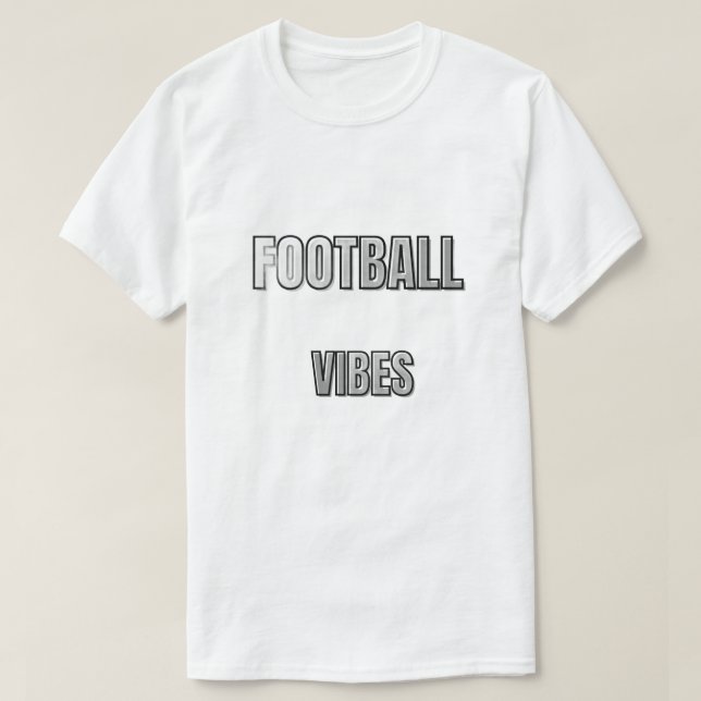 Camiseta Football Vibes Typography Design | Soccer Lifestyl (Diseño del anverso)