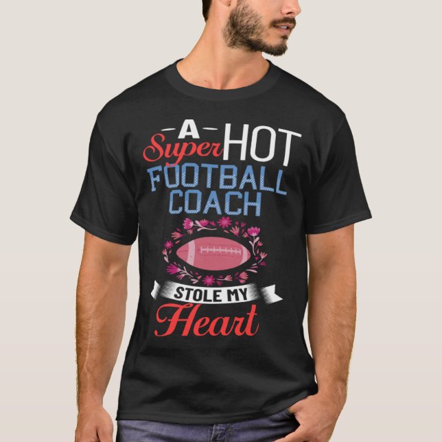 Camiseta Football Wife Girlfriend Quotes Game Coach Player  (Anverso)