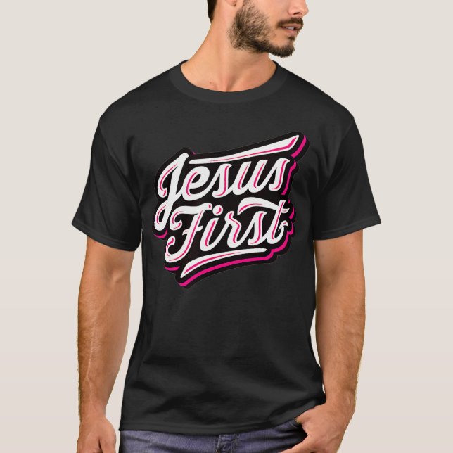 Camiseta For a Biblical Marriage - Jesus First - Religious  (Anverso)
