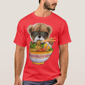 Camiseta For Bear Lover & Japanese Food, Cute Kawaii Ramen 