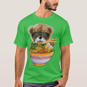 Camiseta For Bear Lover & Japanese Food, Cute Kawaii Ramen 