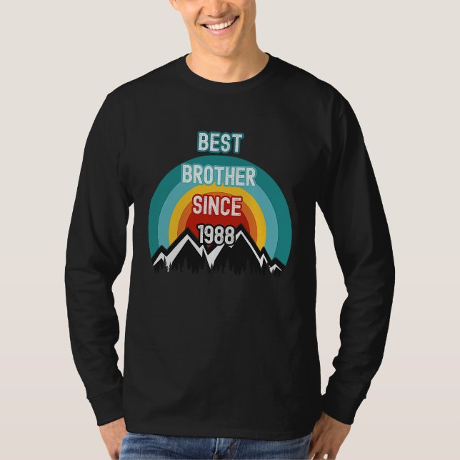 Camiseta For Brother Best Brother Since 1988 (Anverso)