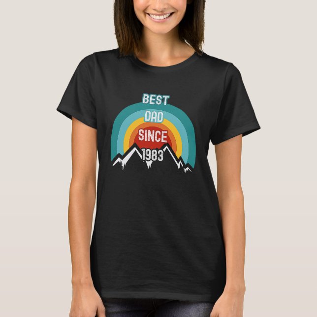 Camiseta For Dad Best Dad Since 1983 (Anverso)