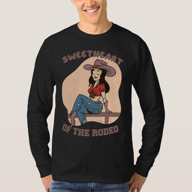 Camiseta for Girls with Horses  Sweetheart of the Rodeo (Anverso)