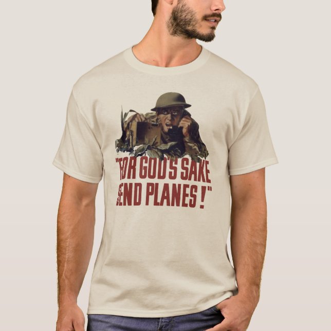 Camiseta For God's Sake, Sand Planes! (Anverso)
