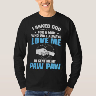 Camiseta For Granddaughter Grandson From Paw Paw