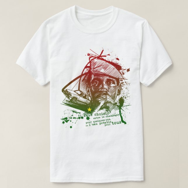 Camiseta For Mens Womens Thomas Africanist Sankara Awesome  (Diseño del anverso)