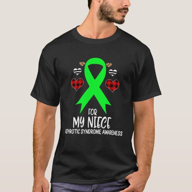 Camiseta For My Niece Nephrotic Syndrome Awareness Ribbon B (Anverso)
