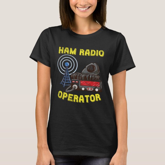 Camiseta For Proud Ham Radio Operator  Ham Radio Dad Grandp (Anverso)