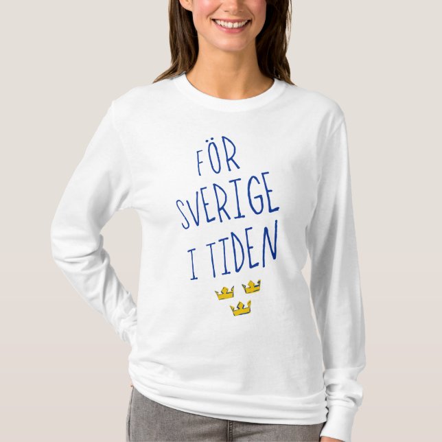 Camiseta För Sverige i Tiden, Suecia Motto (Anverso)