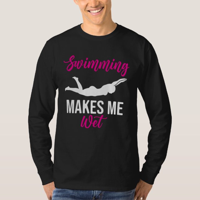 Camiseta for swimming woman beauty graceful seduction (Anverso)