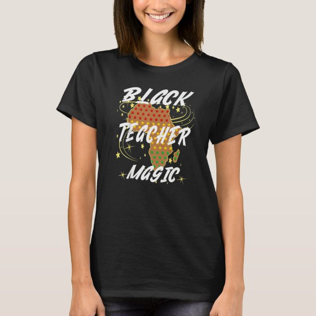 Camiseta For Teachers Black Teacher Magic African History M (Anverso)