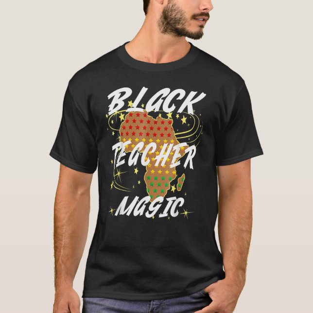 Camiseta For Teachers Black Teacher Magic African History M (Anverso)