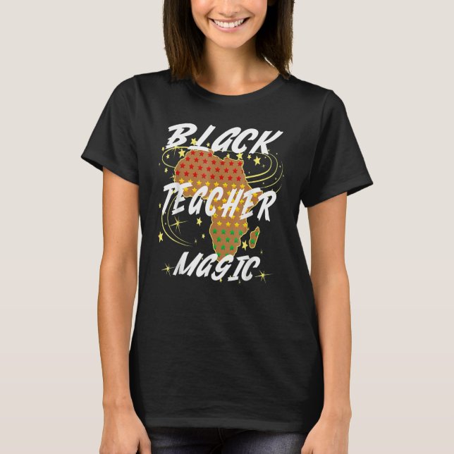 Camiseta For Teachers Black Teacher Magic African History M (Anverso)
