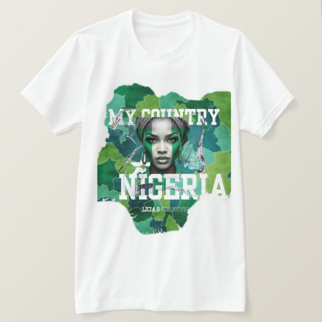 Camiseta For the Love of Naija (Anverso del diseño)