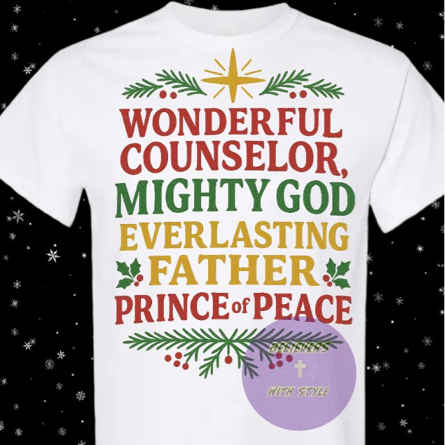 Camiseta For to us a child is born - Christmas - Christian (Subido por el creador)