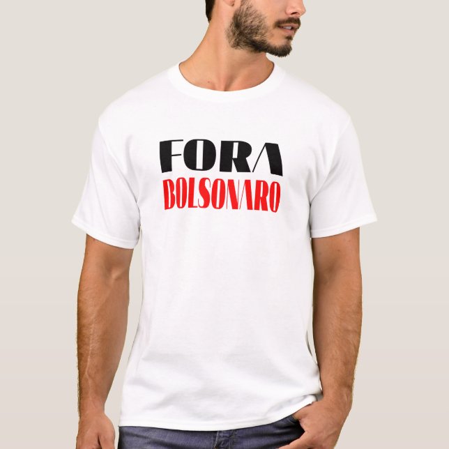 Camiseta Fora Bolsonaro Lula Presidente (Anverso)