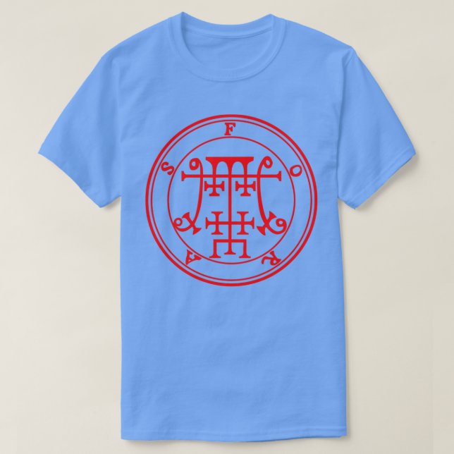 Camiseta Foras Ars Goetia Sigil Red (Diseño del anverso)