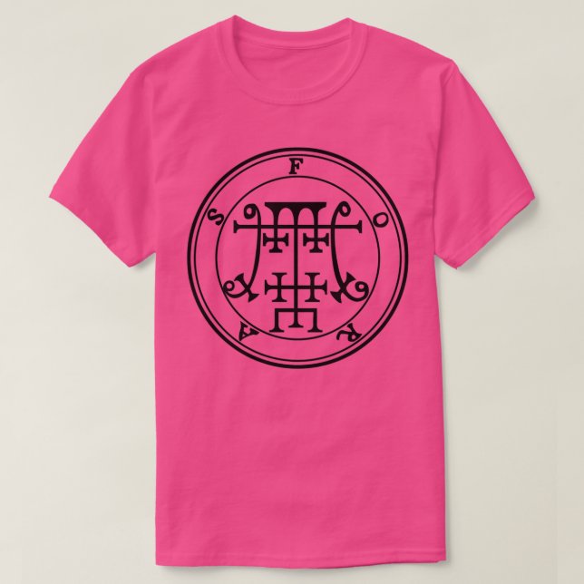 Camiseta Foras Sigil enseña lógica y ética negra (Diseño del anverso)