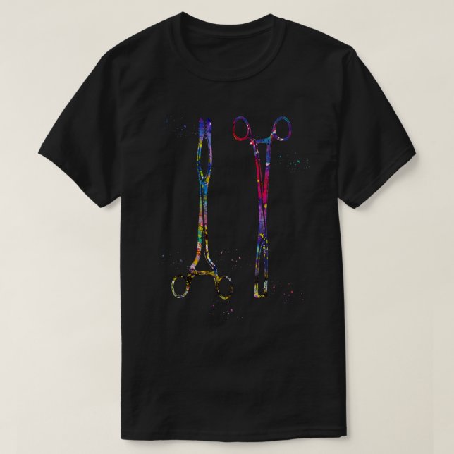 Camiseta Forceps quirúrgicos (Diseño del anverso)