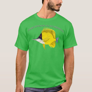 Camiseta Forcipiger flavissimus Amarillo Longnose Butterfly