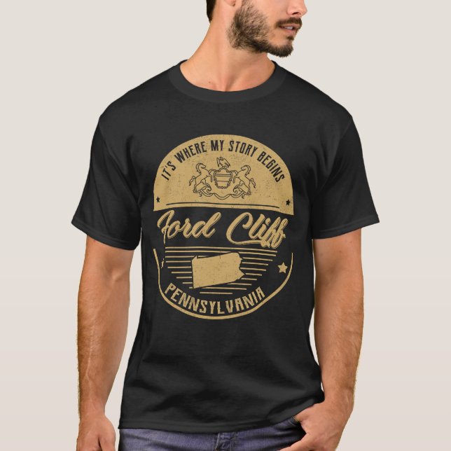 Camiseta Ford Cliff Pennsylvania It's Where my story (Anverso)