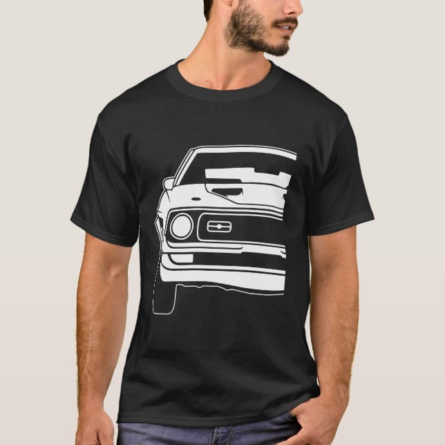Camiseta Ford Mustang 1971 a 1973 Mach 1 1 (Anverso)