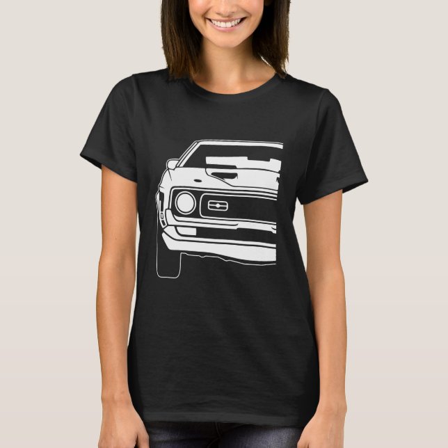 Camiseta Ford Mustang 1971 a 1973 Mach 1 1 (Anverso)