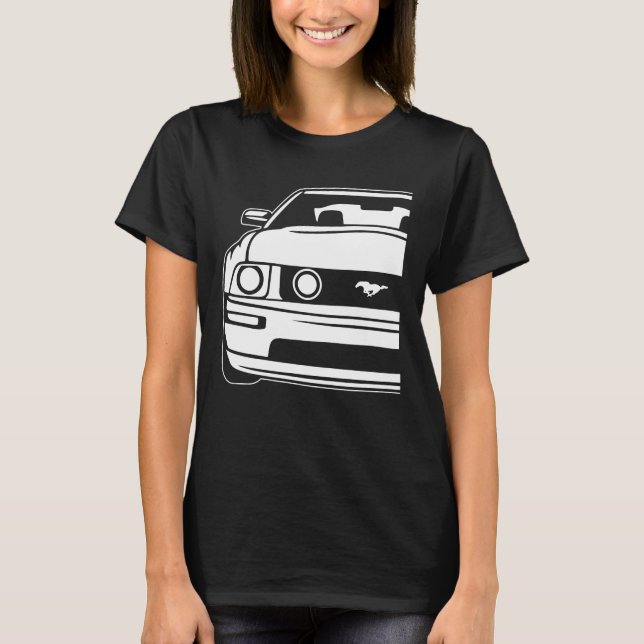 Camiseta Ford Mustang 2005 a 2009 5ta Generación 2 (Anverso)